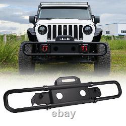 Front Bumper Compatible with 2018-2021 Jeep Wrangler JL Rock Crawler Off-Road