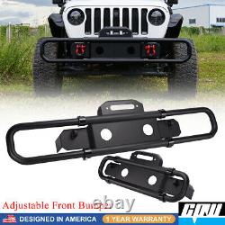 Front Bumper Compatible with 2018-2024 Jeep Wrangler JL Rock Crawler Off-Road