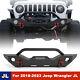 Front Bumper Fit 2018-2022 Jeep Wrangler Jl Jlu Gladiator Jt Winch D-ring Steel