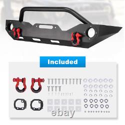 Front Bumper Fit 2018-2022 Jeep Wrangler JL JLU Gladiator JT Winch D-ring Steel