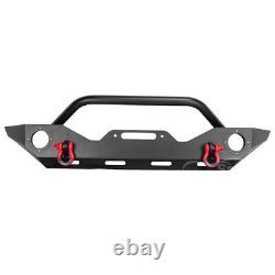 Front Bumper Fit 2018-2022 Jeep Wrangler JL JLU Gladiator JT Winch D-ring Steel