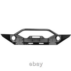 Front Bumper Fit 2018-2022 Jeep Wrangler JL JLU Gladiator JT Winch D-ring Steel