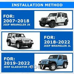 Front Bumper Fits 2007-2023 Jeep Wrangler JK/JL 2019-2023 Gladiator JT withWinch