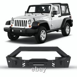 Front Bumper Fits 2007-2023 Jeep Wrangler JK/JL 2019-2023 Gladiator JT withWinch