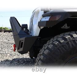 Front Bumper For 18-22 Jeep Wrangler JL JLU Gladiator JT LED Lights Winch D-ring