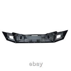 Front Bumper For 18-22 Jeep Wrangler JL JLU Gladiator JT LED Lights Winch D-ring