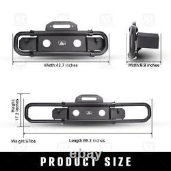 Front Bumper For 18-23 Jeep Wrangler JL/07-18 JK/19-23 Gladiator JT with2 D-Rings