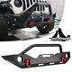 Front Bumper For 18-23 Jeep Wrangler Jl/20-23 Gladiator Jt With D-ring Shackles