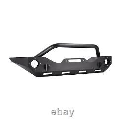 Front Bumper For 18-23 Jeep Wrangler JL/20-23 Gladiator JT With D-Ring Shackles