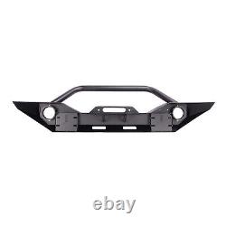 Front Bumper For 18-23 Jeep Wrangler JL/20-23 Gladiator JT With D-Ring Shackles