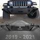 Front Bumper For 18-23 Jeep Wrangler Jl Jlu / 19-23 Gladiator Jt With Led Lights