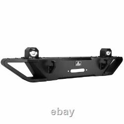 Front Bumper For 18-23 Jeep Wrangler JL JLU / 19-23 Gladiator JT With LED Lights