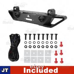 Front Bumper For 18-23 Jeep Wrangler JL JLU / 19-23 Gladiator JT With LED Lights