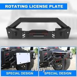 Front Bumper For 2007-2018 Wrangler JK /18-23 JL 19-23 JT with2D-Rings+LED Lights