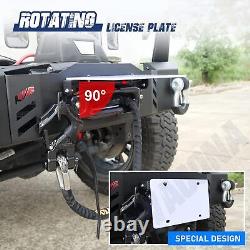 Front Bumper For 2007-2018 Wrangler JK /18-23 JL 19-23 JT with2D-Rings+LED Lights