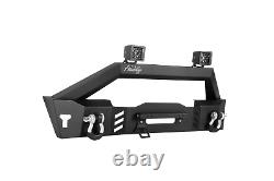 Front Bumper For 2007-2018 Wrangler JK /18-23 JL 19-23 JT with2D-Rings+LED Lights