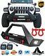 Front Bumper For 2018-2024 Jeep Wrangler Jl Gladiator Jt Withled Lights&2d-rings