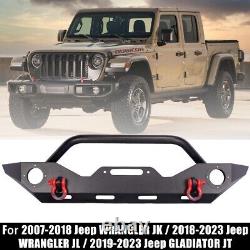 Front Bumper For Jeep 07-18 Wrangler JK / 18-23 Wrangler JL / 19-23 Gladiator JT