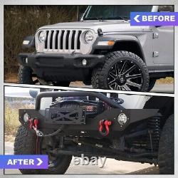 Front Bumper For Jeep 07-18 Wrangler JK / 18-23 Wrangler JL / 19-23 Gladiator JT