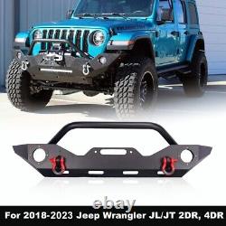 Front Bumper For Jeep 07-18 Wrangler JK / 18-23 Wrangler JL / 19-23 Gladiator JT