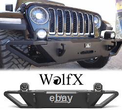 Front Bumper+LED Fog Lights For 2018-2023 Jeep Wrangler JL/19-23 Gladiator JT