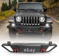 Front Bumper /Rear Bumper For 2007-2018 Jeep Wrangler JK JKU Heavy Duty Steel