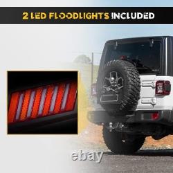 Front Bumper/Rear Bumper For 2018-2024 Jeep Wrangler JL JLU withLED Light Textured