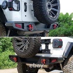 Front Bumper/Rear Bumper For 2018-2024 Jeep Wrangler JL JLU withLED Light Textured