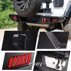 Front Bumper/Rear Bumper For 2018-2024 Jeep Wrangler JL JLU withLED Light Textured