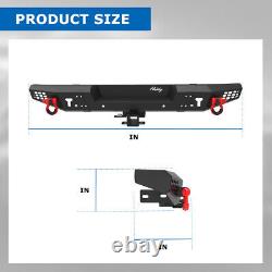 Front Bumper Rear Bumper withD-Rings For 2007-2018 Jeep Wrangler JK Bumper Combo