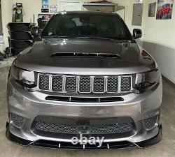 Front Bumper Splitter / Lips for Jeep Grand Cherokee SRT8 TRACKHAWK 2017-2021