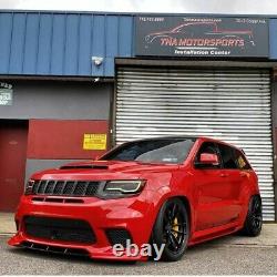 Front Bumper Splitter / Lips for Jeep Grand Cherokee SRT8 TRACKHAWK 2017-2021