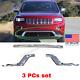 Front Bumper Trim Molding Set For 14-16 Jeep Grand Cherokee Summit