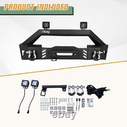 Front Bumper WithPod lights & D-Ring Shackles For 2007-18 Jeep Wrangler JK 2024 JL