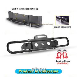 Front Bumper for 18-23 Jeep Wrangler JL JLU Round Tube Design with Winch Plate