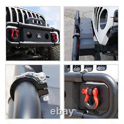 Front Bumper for 18-23 Jeep Wrangler JL JLU Round Tube Design with Winch Plate