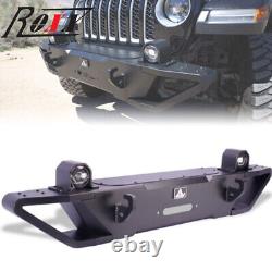 Front Bumper for 19-22 Jeep Gladiator JT Wrangler JL JLU with LED Fog Lights