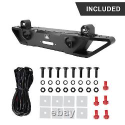 Front Bumper for 19-22 Jeep Gladiator JT Wrangler JL JLU with LED Fog Lights