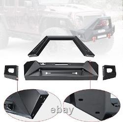 Front Bumper for 2007-2018 Jeep Wrangler JK JKU JT withLED Lights Winch Plate