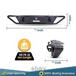 Front Bumper for 2007-2018 Jeep Wrangler JK with LED Lights Trapezoidal Style