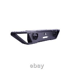 Front Bumper for 2007-2018 Jeep Wrangler JK with LED Lights Trapezoidal Style