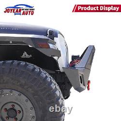 Front Bumper for 2018-2022 Jeep Wrangler JL JLU Texture Winch Plate LED Lights