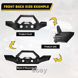 Front Bumper for 2018-2023 Jeep Wrangler JL JLU 2019-2023 Gladiator JT withD-Rings