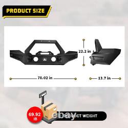 Front Bumper for 2018-2023 Jeep Wrangler JL JLU 2019-2023 Gladiator JT withD-Rings