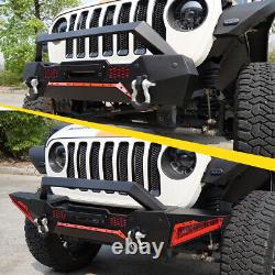 Front Bumper for 2018-2023 Jeep Wrangler JL JLU 2019-2023 Gladiator JT withD-Rings