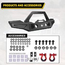 Front Bumper for 2018-2023 Jeep Wrangler JL JLU 2019-2023 Gladiator JT withD-Rings