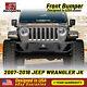 Front Bumper With Led Lights Winch Plate Steel For 2007-2018 Jeep Wrangler Jk Jku