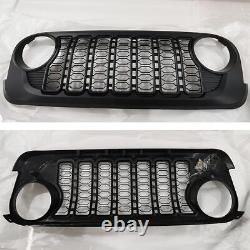 Front Grill Bumper Mesh Grille For Jeep Wrangler JK 2007-2017 & 2024 JL