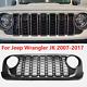 Front Grill Bumper Mesh Grille For Jeep Wrangler Jk 2007-2017 Upgrade To 2024 Jl