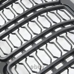 Front Grill Bumper Mesh Grille For Jeep Wrangler JK 2007-2017 upgrade to 2024 JL